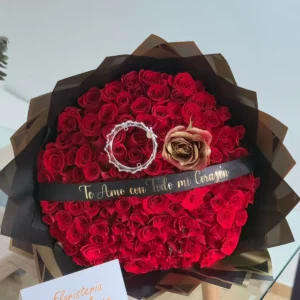 Bouquet de rosas rojas