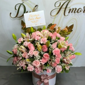 Cilindro de flores surtidas